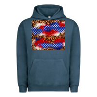 Pigment Midnight Navy 4th of July USA flag leopard 20oz tumbler Urban Hoodie - Neo Western