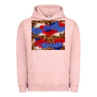 Pigment Salmon 4th of July USA flag leopard 20oz tumbler Urban Hoodie - Neo Western