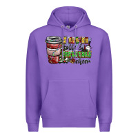 Purple I Run On Coffee And Christmas Cheer Premium Hoodie - CowhideDigitalArt