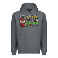 Rock I Run On Coffee And Christmas Cheer Premium Hoodie - CowhideDigitalArt
