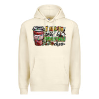 Sandshell I Run On Coffee And Christmas Cheer Premium Hoodie - CowhideDigitalArt