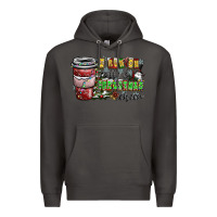 Smoke I Run On Coffee And Christmas Cheer Premium Hoodie - CowhideDigitalArt