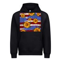 Black 4th of July USA flag sunflower 20oz tumbler Urban Hoodie - Neo Western
