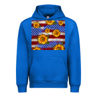 Cobalt 4th of July USA flag sunflower 20oz tumbler Urban Hoodie - Neo Western