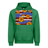 Emerald 4th of July USA flag sunflower 20oz tumbler Urban Hoodie - Neo Western