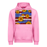 Fuchsia Pink 4th of July USA flag sunflower 20oz tumbler Urban Hoodie - Neo Western