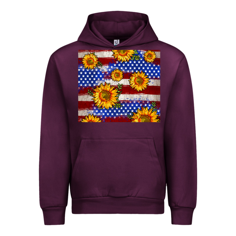 4th Of July Usa Flag Sunflower 20oz Tumbler Urban Hoodie by Neo Western | Teevron