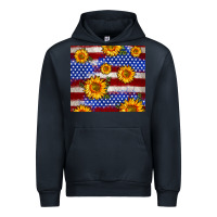 Navy 4th of July USA flag sunflower 20oz tumbler Urban Hoodie - Neo Western
