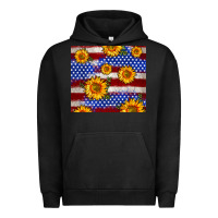 Pigment Black 4th of July USA flag sunflower 20oz tumbler Urban Hoodie - Neo Western