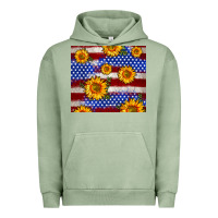 Pigment Oil Green 4th of July USA flag sunflower 20oz tumbler Urban Hoodie - Neo Western