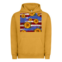 Pigment Peanut Butter 4th of July USA flag sunflower 20oz tumbler Urban Hoodie - Neo Western