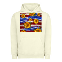 Pigment Pistachio 4th of July USA flag sunflower 20oz tumbler Urban Hoodie - Neo Western