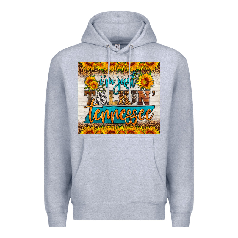 I'm Just Talking Tennessee Tumbler Premium Hoodie by HRA Design Shop | Teevron