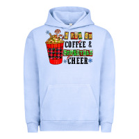 Pigment Grape Ice I Run On Coffee & Christmas Cheer Urban Hoodie - CowhideDigitalArt