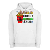 Pigment Lunar Rock I Run On Coffee & Christmas Cheer Urban Hoodie - CowhideDigitalArt