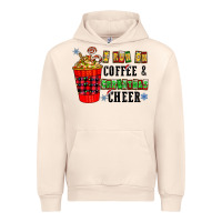 Sandshell I Run On Coffee & Christmas Cheer Urban Hoodie - CowhideDigitalArt
