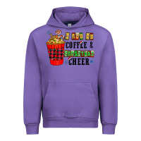 Tulip I Run On Coffee & Christmas Cheer Urban Hoodie - CowhideDigitalArt