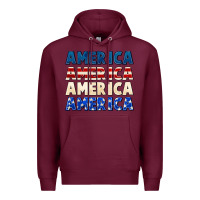 Burgundy America 4th of July Premium Hoodie - CowGirlArtShop