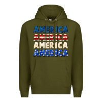 Army Green America 4th of July Premium Hoodie - CowGirlArtShop