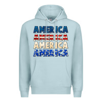 Blue Mist America 4th of July Premium Hoodie - CowGirlArtShop