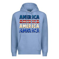 Colony Blue America 4th of July Premium Hoodie - CowGirlArtShop