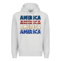 Dove Grey America 4th of July Premium Hoodie - CowGirlArtShop