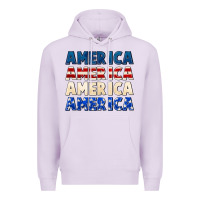 Lilac America 4th of July Premium Hoodie - CowGirlArtShop