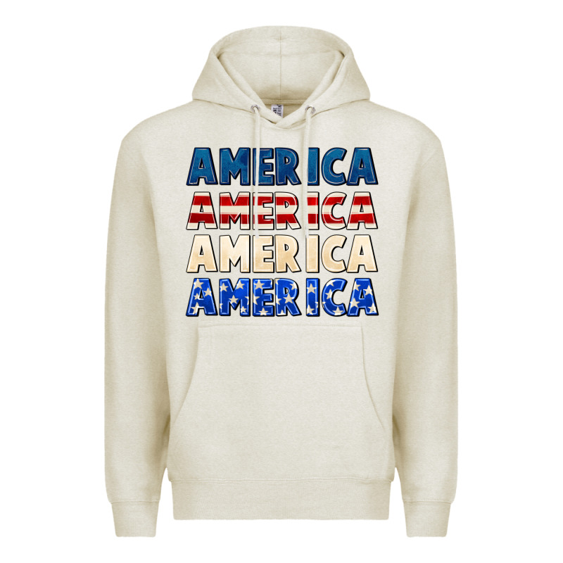 America 4th Of July Premium Hoodie by CowGirlArtShop | Teevron