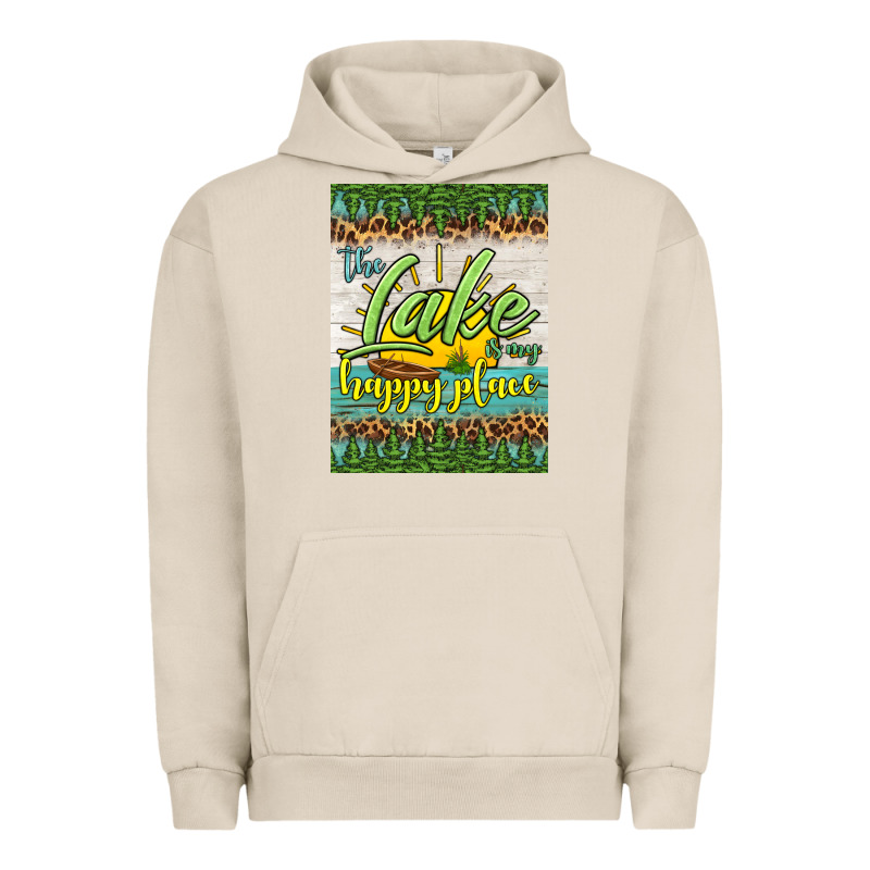 The Lake Is My Happy Place Air Freshener Urban Hoodie by HRA Design Shop | Teevron