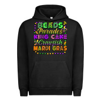 Pigment Black beads parades king cake crawfish mardi gras Urban Hoodie - FaDigitalArtStudio