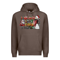 Coffee I Believe In Santa And Coffee Premium Hoodie - CowhideDigitalArt
