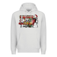 Dove Grey I Believe In Santa And Coffee Premium Hoodie - CowhideDigitalArt
