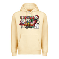 Pina Colada I Believe In Santa And Coffee Premium Hoodie - CowhideDigitalArt