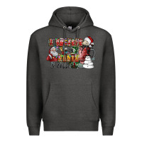Charcoal Heather I Believe In Santa And Coffee Premium Hoodie - CowhideDigitalArt
