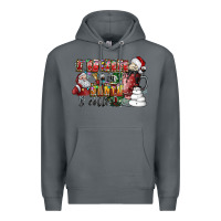 Rock I Believe In Santa And Coffee Premium Hoodie - CowhideDigitalArt