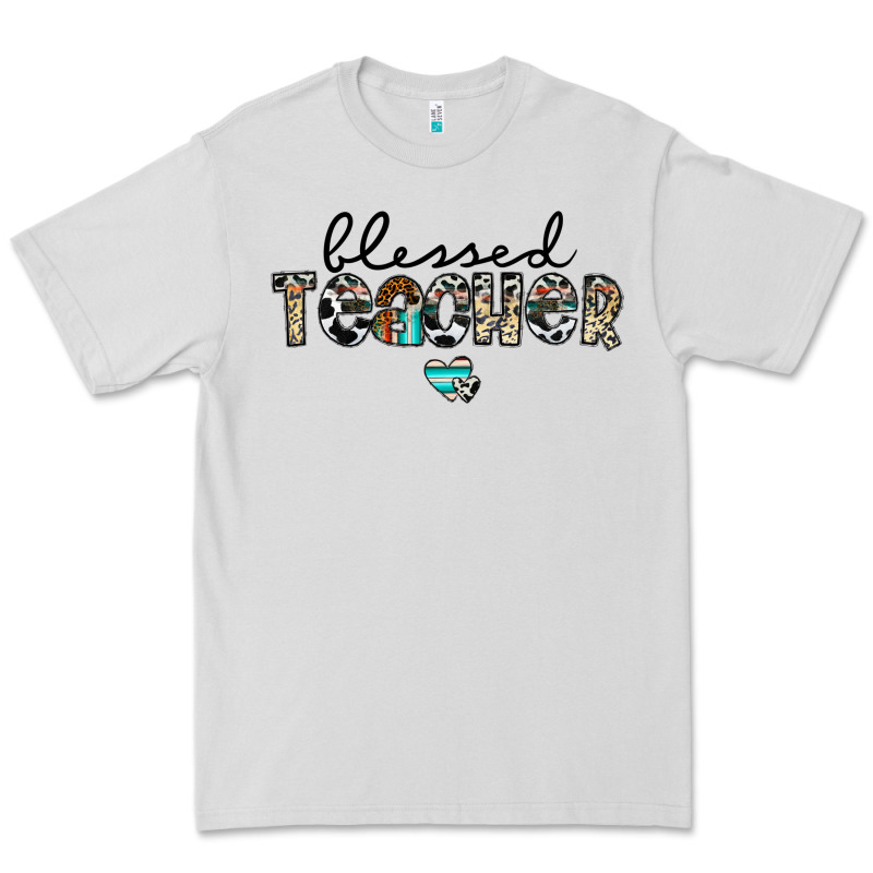 Blessed Teacher Premium Tee by CowhideDigitalArt | Teevron