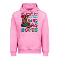 Fuchsia Pink all i brought back with me was some sand in my boots Urban Hoodie - HRA Design Shop