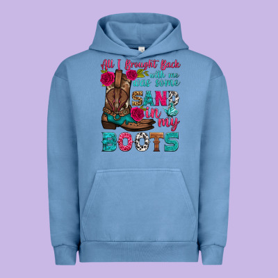 All I Brought Back With Me Was Some Sand In My Boots Urban Hoodie Designed By Hra Design Shop