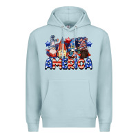 Blue Mist America gnomes 4th of July Premium Hoodie - CowGirlArtShop