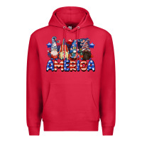 Cardinal America gnomes 4th of July Premium Hoodie - CowGirlArtShop