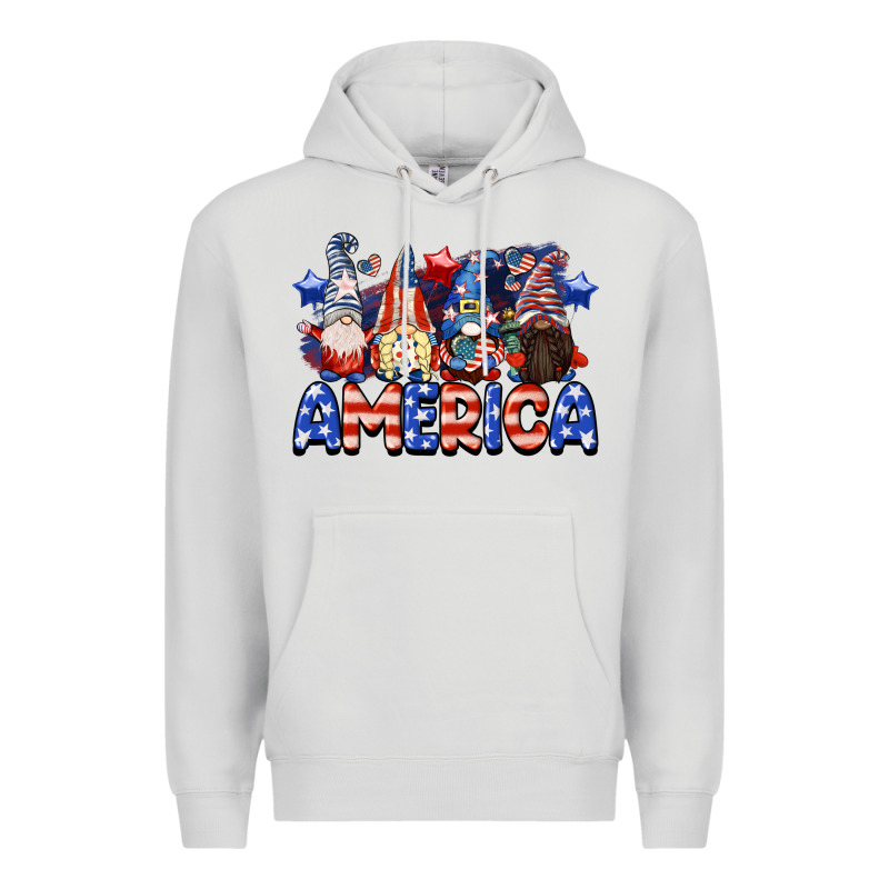 America Gnomes 4th Of July Premium Hoodie by CowGirlArtShop | Teevron