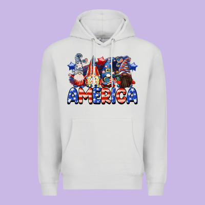 America Gnomes 4th Of July Premium Hoodie Designed By Cowgirlartshop