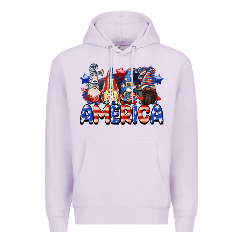 America Gnomes 4th Of July Premium Hoodie by CowGirlArtShop | Teevron