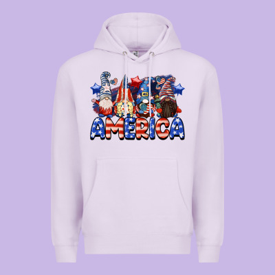 America Gnomes 4th Of July Premium Hoodie Designed By Cowgirlartshop
