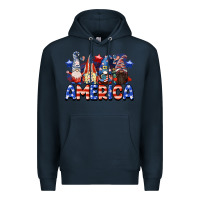 Navy America gnomes 4th of July Premium Hoodie - CowGirlArtShop