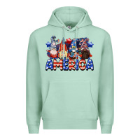 Seafoam America gnomes 4th of July Premium Hoodie - CowGirlArtShop