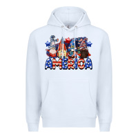 White America gnomes 4th of July Premium Hoodie - CowGirlArtShop