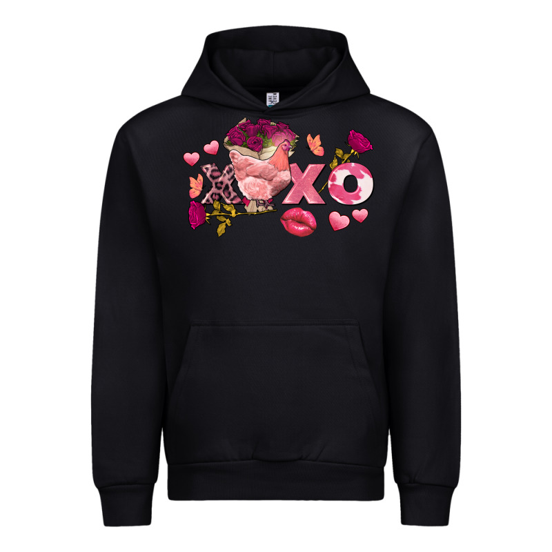 Chicken Valentine's Day Xoxo Urban Hoodie by FaDigitalArtStudio | Teevron