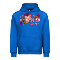 Cobalt chicken valentine's day xoxo Urban Hoodie - FaDigitalArtStudio