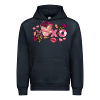 Navy chicken valentine's day xoxo Urban Hoodie - FaDigitalArtStudio
